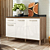 BALCAO NICIOLI 3P 1G FIT CARVALHO RUSTICO / OFF WHITE CRISTAL - Imagem 1